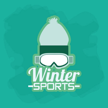 Snowboarding and winter sports vector icon symbol,のイラスト素材
