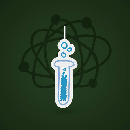 science class and school scribbles cartoons drawing vectorのイラスト素材