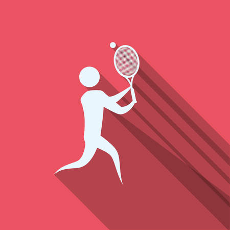 Man silhouette playing sport icon vector illustration graphic designのイラスト素材