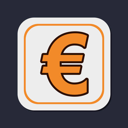 Euro money curreny icon vector illustration graphic designのイラスト素材