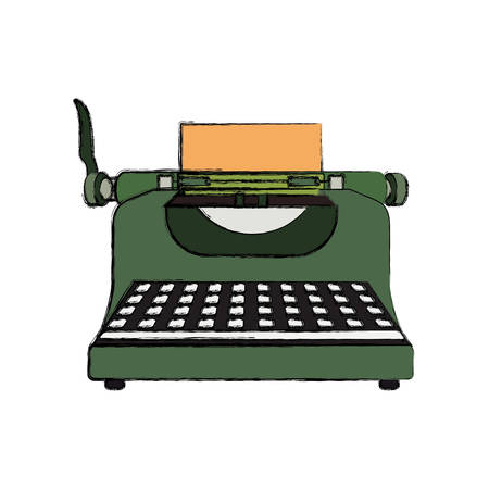 Typewriter Vintage device icon vector illustration graphic designのイラスト素材