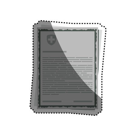 Medical report document icon vector illustration graphic designのイラスト素材