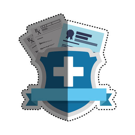 Medical report document icon vector illustration graphic designのイラスト素材