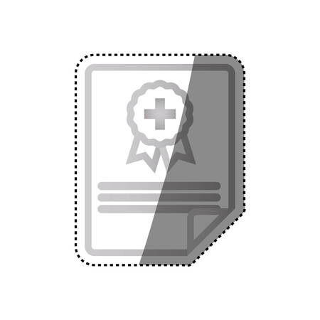 Medical report document icon vector illustration graphic designのイラスト素材