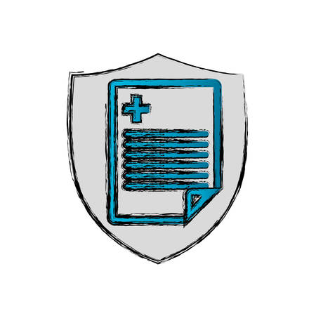 Medical report document icon vector illustration graphic designのイラスト素材