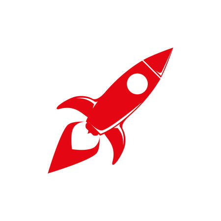 Start up spaceship concept icon vector illustration graphic designのイラスト素材