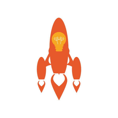 Start up spaceship concept icon vector illustration graphic designのイラスト素材