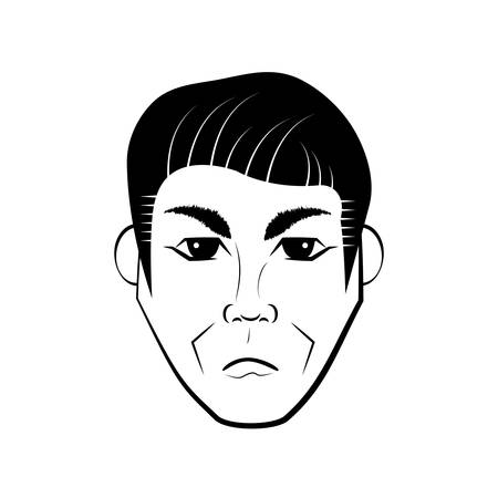 man character posture lineのイラスト素材