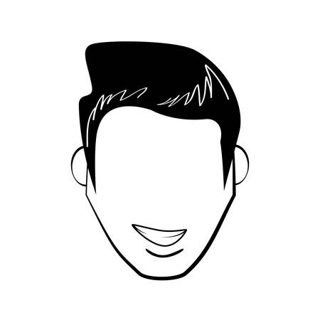 head man avatar comicのイラスト素材