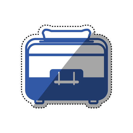 toaster household appliances vector icon illustration coloredのイラスト素材