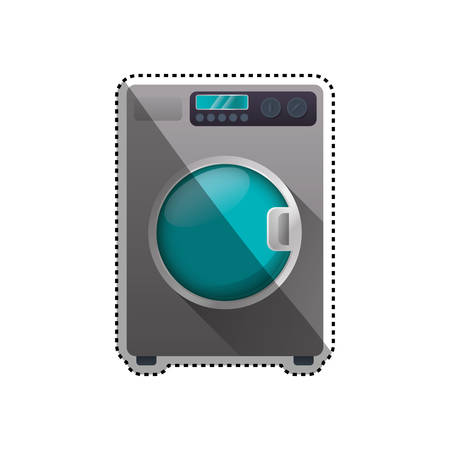 washing machine laundry icon vector illustration graphic designのイラスト素材