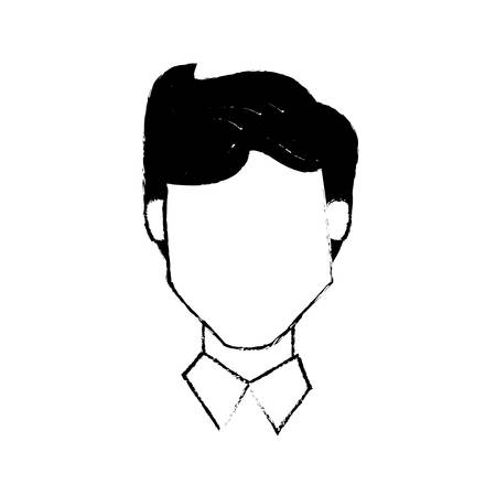 Head male people character vector illustration eps 10.のイラスト素材