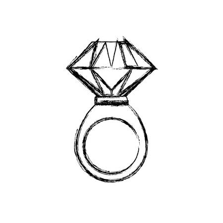 ring gold jewelry gemstone icon vector illustrationのイラスト素材