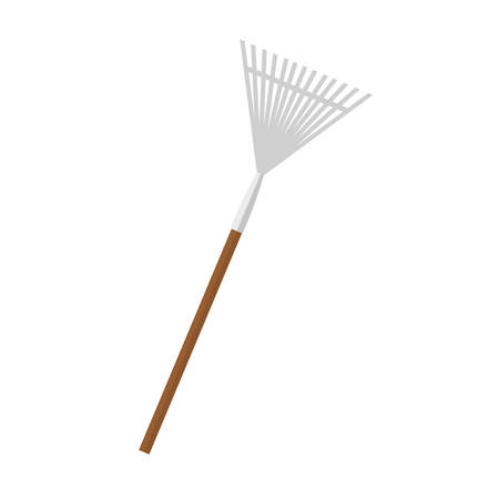Gardening fork tool icon over white background. colorful design. vector illustrationのイラスト素材