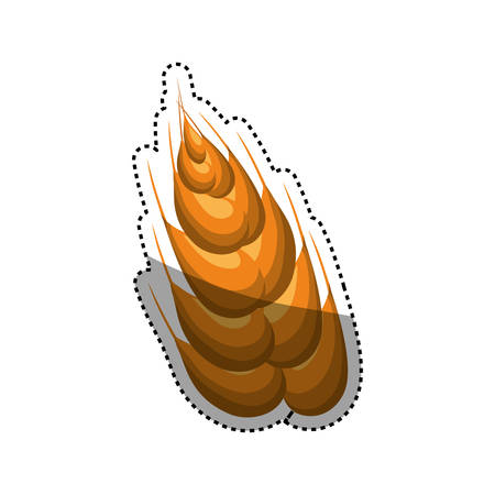 Wheat natural food vector illustration graphic designのイラスト素材