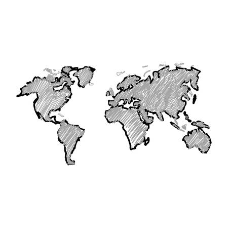 Planet earth geography vector illustration graphic designのイラスト素材