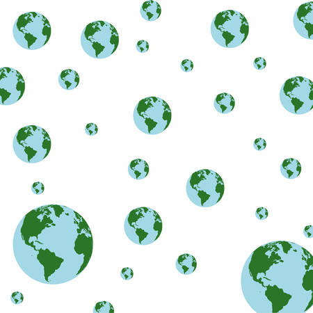 Planet earth geography vector illustration graphic designのイラスト素材