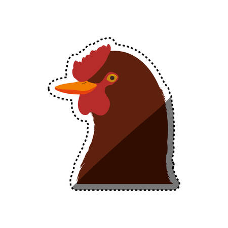 Chicken farm animal vector illustration graphic designのイラスト素材