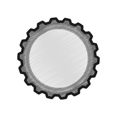 Gear machinery piece icon vector illustration graphic designのイラスト素材