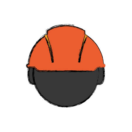 Construction worker profile icon vector illustration graphic designのイラスト素材