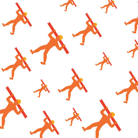 Construction worker profile icon vector illustration graphic design.のイラスト素材