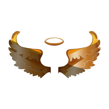 Holy spiritual angel icon vector illustration graphic designのイラスト素材