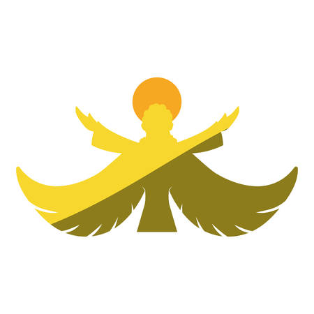 Holy spiritual angel icon vector illustration graphic designのイラスト素材