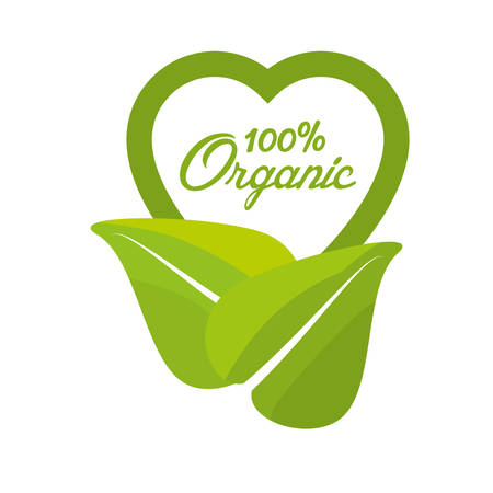 organic food fresh nutrition emblem vector illustration eps 10のイラスト素材