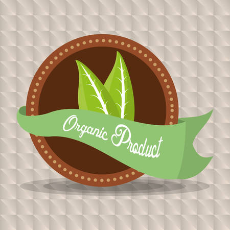 organic food fresh nutrition emblem vector illustration eps 10のイラスト素材