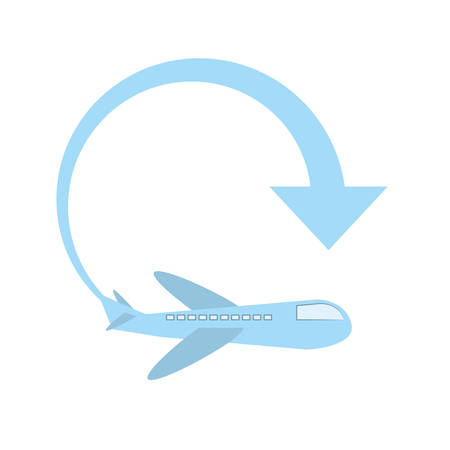 delivery airplane worldwide serviceのイラスト素材