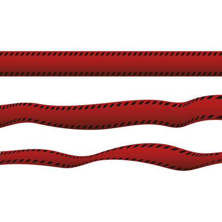 Polic red tape icon vector illustration graphic designのイラスト素材