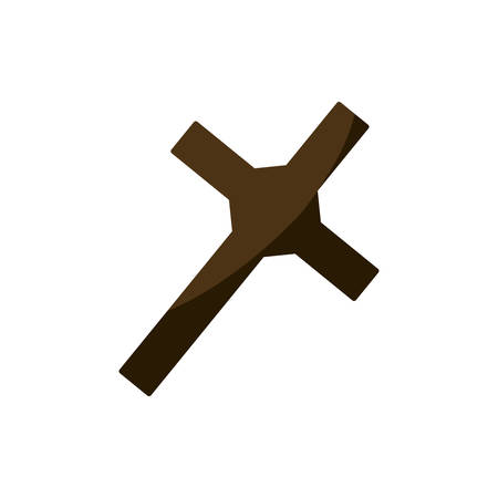 Christianity cross symbol icon vector illustration graphic designのイラスト素材