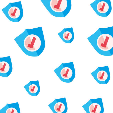Antivirus shield sign icon vector illustration graphic designのイラスト素材