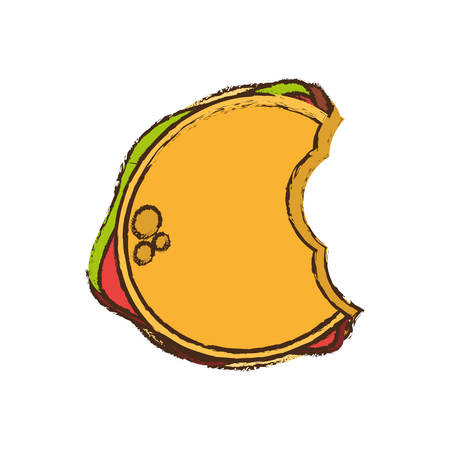 burger food picnic diet vector illustrationのイラスト素材