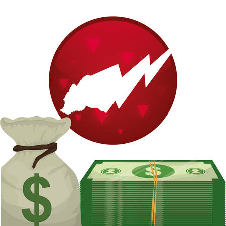 money cash stock vector illustrationのイラスト素材