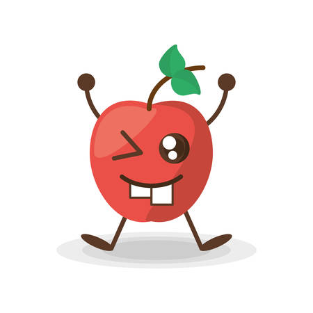 apple fruit health vector illustrationのイラスト素材
