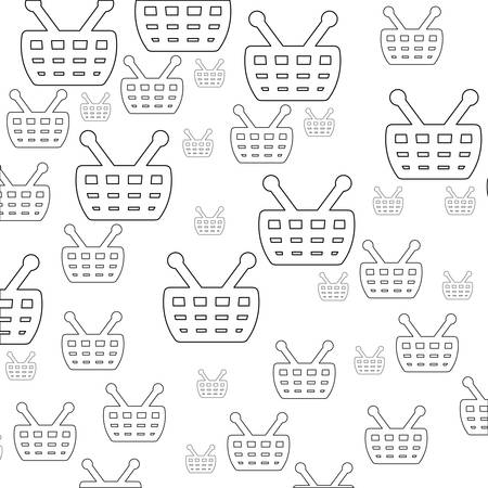 Shopping basket symbol icon vector illustration graphic designのイラスト素材