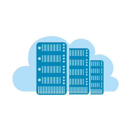 Cloud computing technology icon vector illustration graphic designのイラスト素材