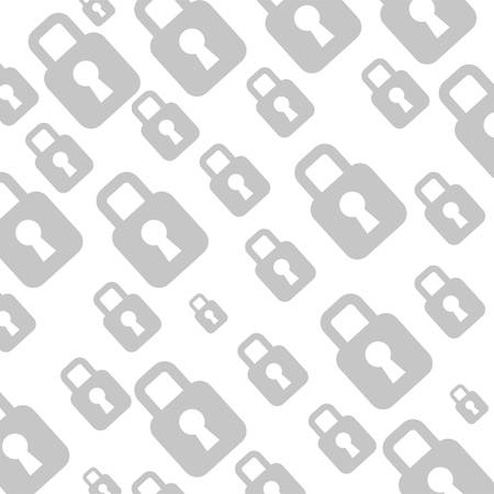 Padlock security device icon vector illustration graphic designのイラスト素材
