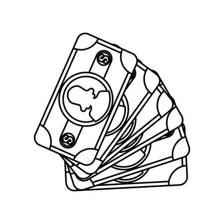Billets of money icon vector illustration graphic designのイラスト素材
