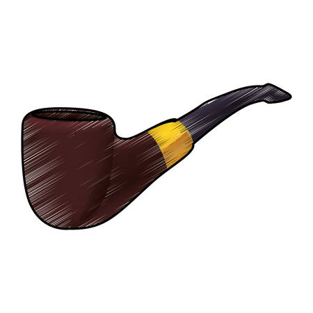 Tobacco pipe isolated icon vector illustration graphic designのイラスト素材