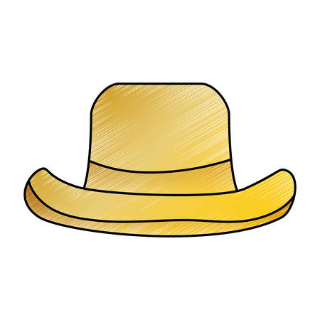 Classic vintage hat icon vector illustration graphic designのイラスト素材