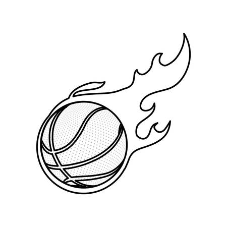 Basketball ball game icon vector illustration graphic designのイラスト素材