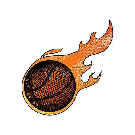 Basketball ball game icon vector illustration graphic designのイラスト素材