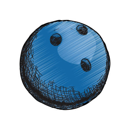Bowling sport game icon vector illustration graphic designのイラスト素材