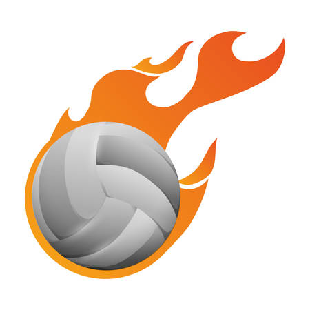 Voleyball sport game icon vector illustration graphic designのイラスト素材