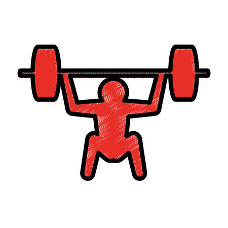 Gym and fitness lifestyle icon vector illustration graphic designのイラスト素材
