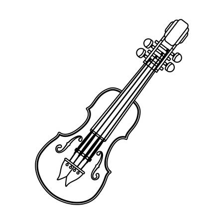 Violin music instrument icon vector illustration graphic designのイラスト素材