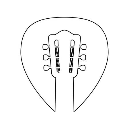 Acoustic guitar music instrument icon vector illustration graphic designのイラスト素材