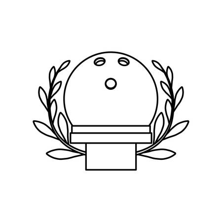 Bowling sport game icon vector illustration graphic designのイラスト素材
